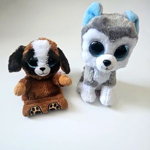 TY Peek a Boo Pups Brown cell phone plush stuffed animal big eyes super…